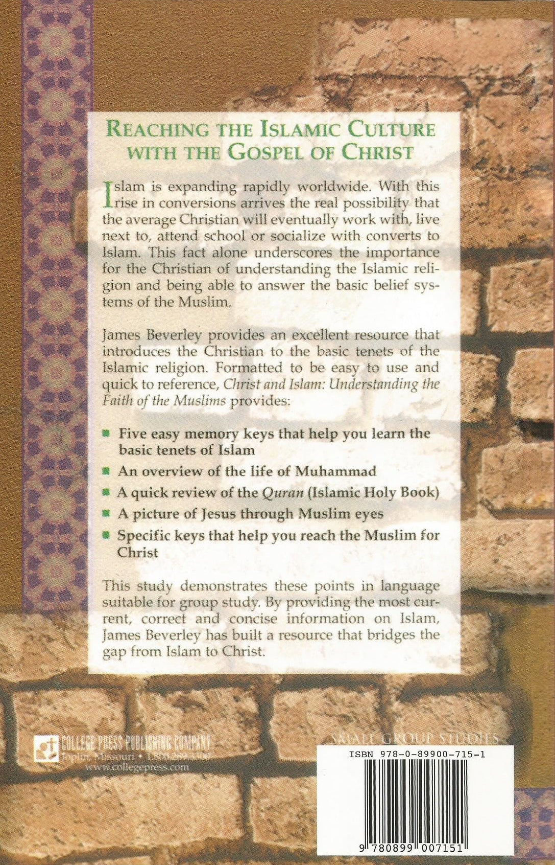Christ and Islam: Understanding the Faith of the Muslims