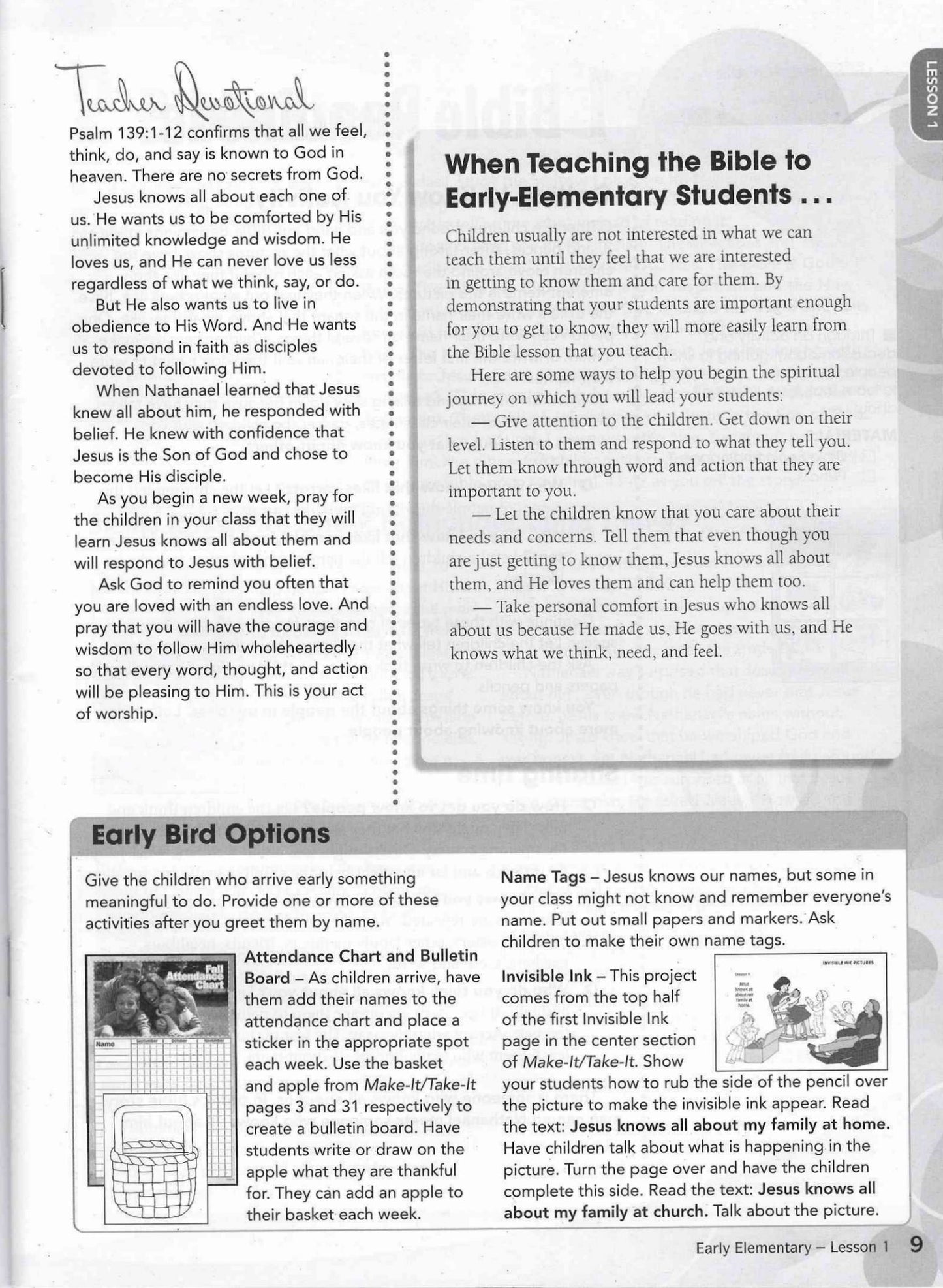 Early Elementary Teacher's Guide