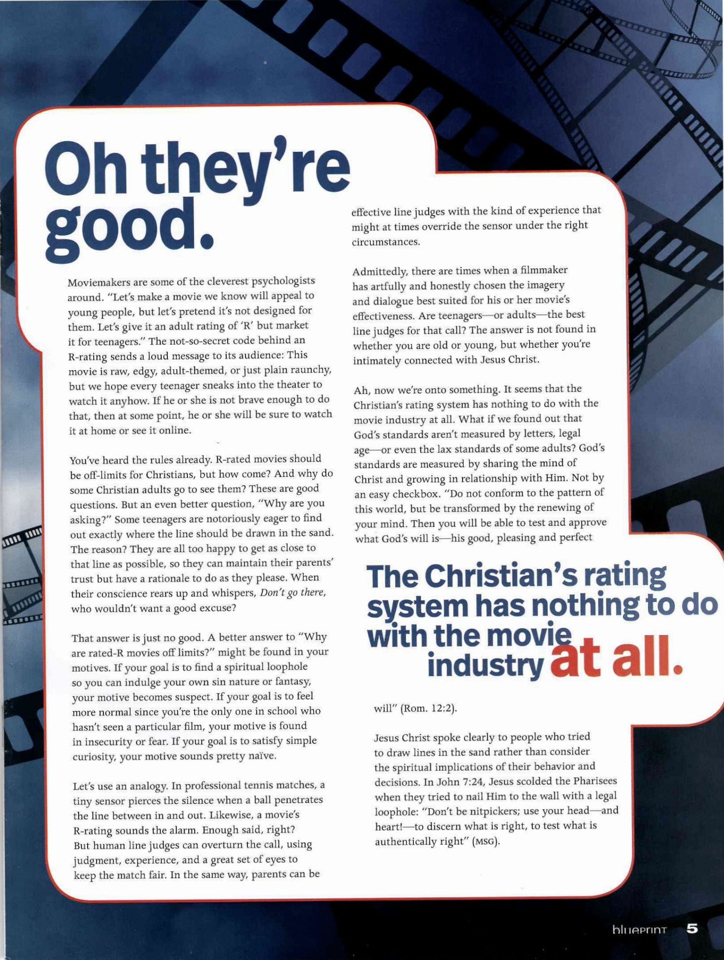 High School (9th-12th grade) Blueprint Student Magazine