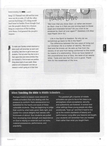 Middle School (6th-8th grade) Teacher's Guide