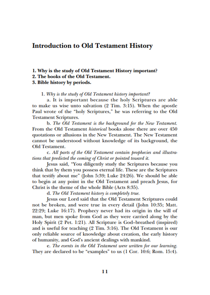 Old Testament History: An Overview of Sacred History & Truth