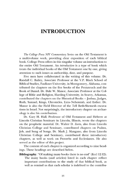 Old Testament Introduction