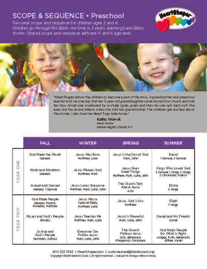 HeartShaper Preschool (3-4yrs) Teacher's Convenience Kit