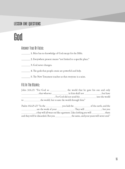 13 Lessons in Christian Doctrine - Youth Edition