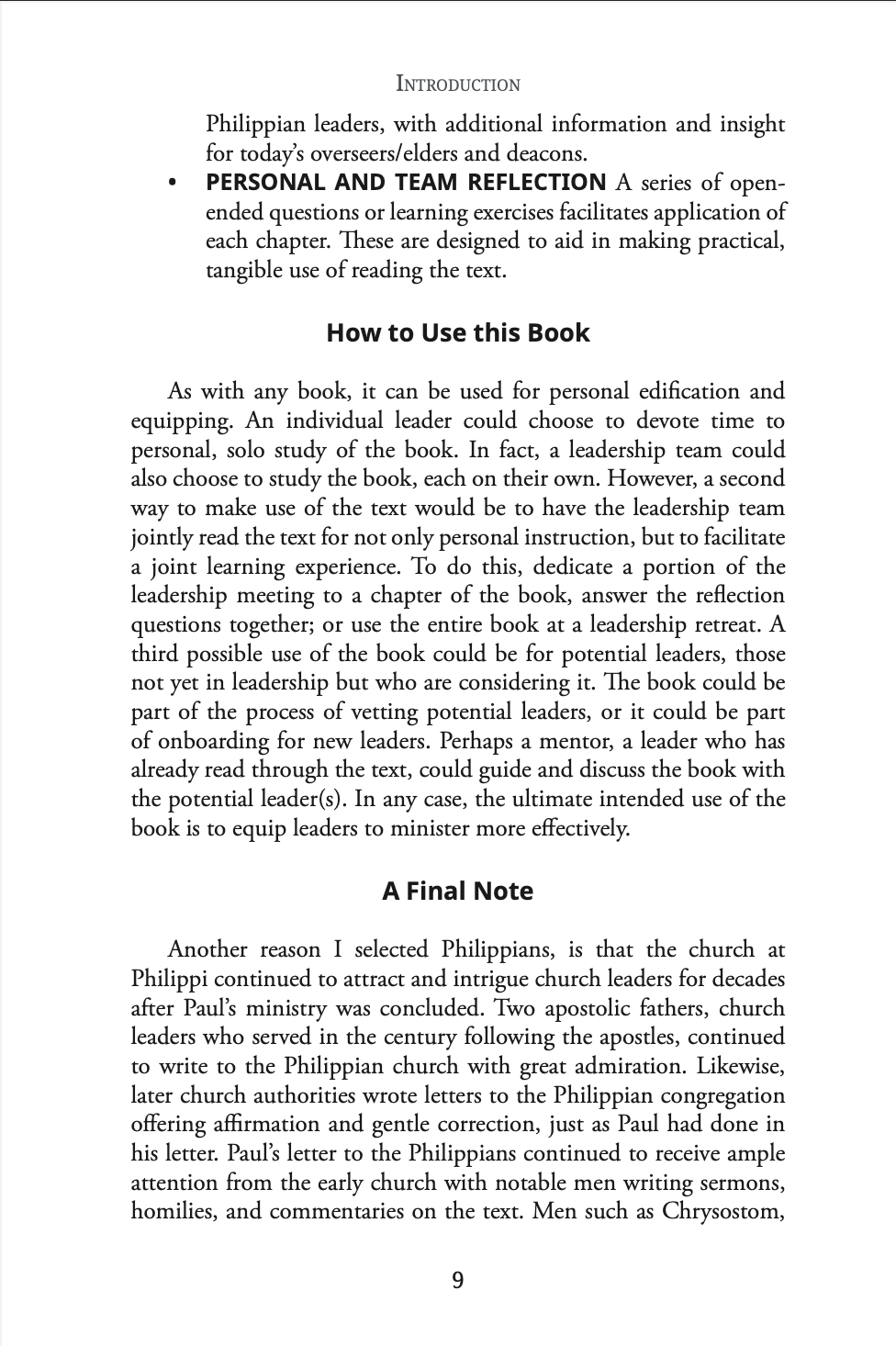 Paul's Letter To Leaders: Philippians for Elders and Deacons