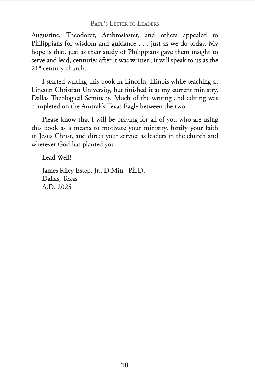 Paul's Letter To Leaders: Philippians for Elders and Deacons