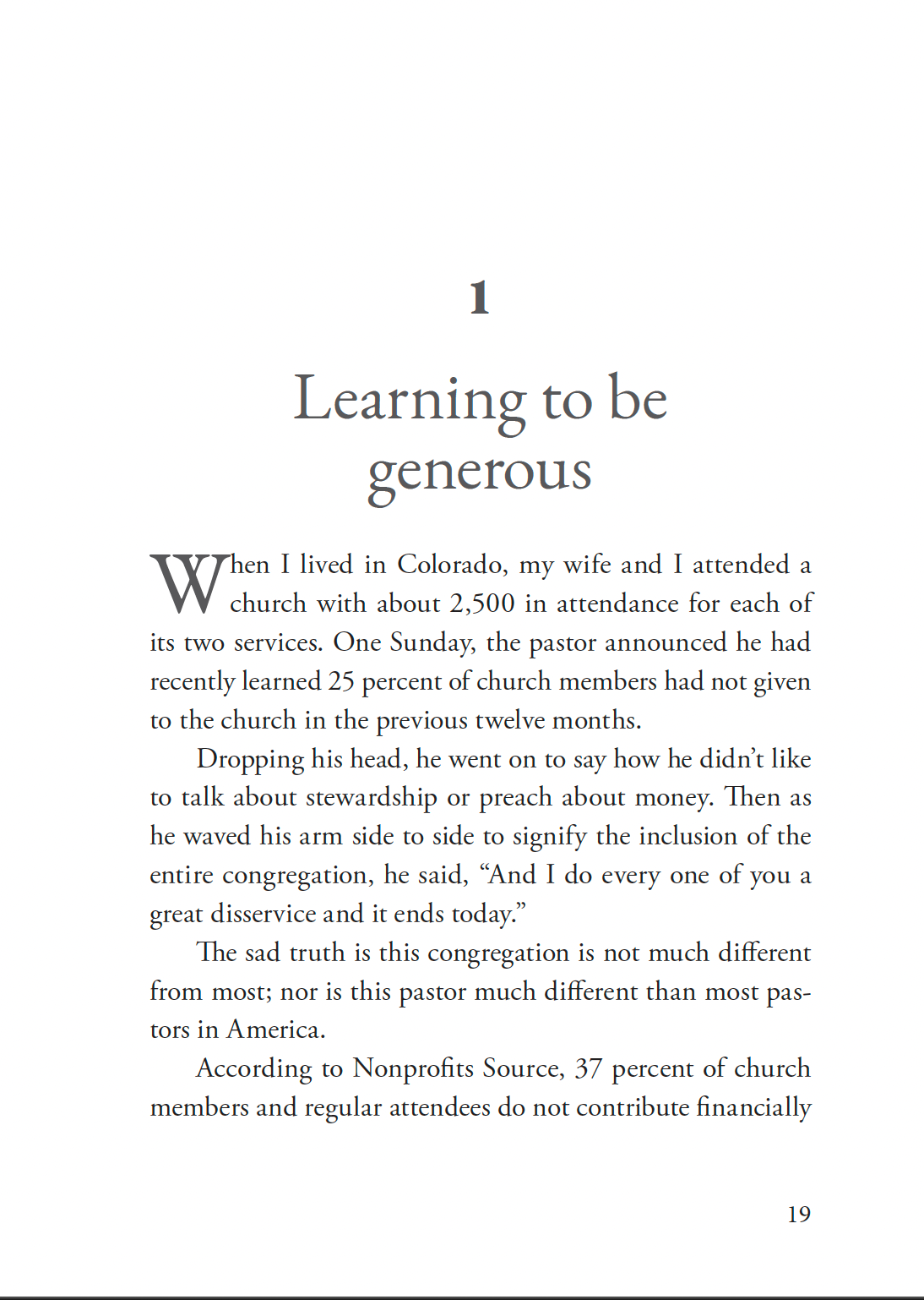 Growing Into Generosity                                               Preorder