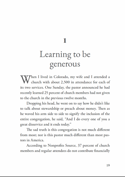 Growing Into Generosity                                               Preorder