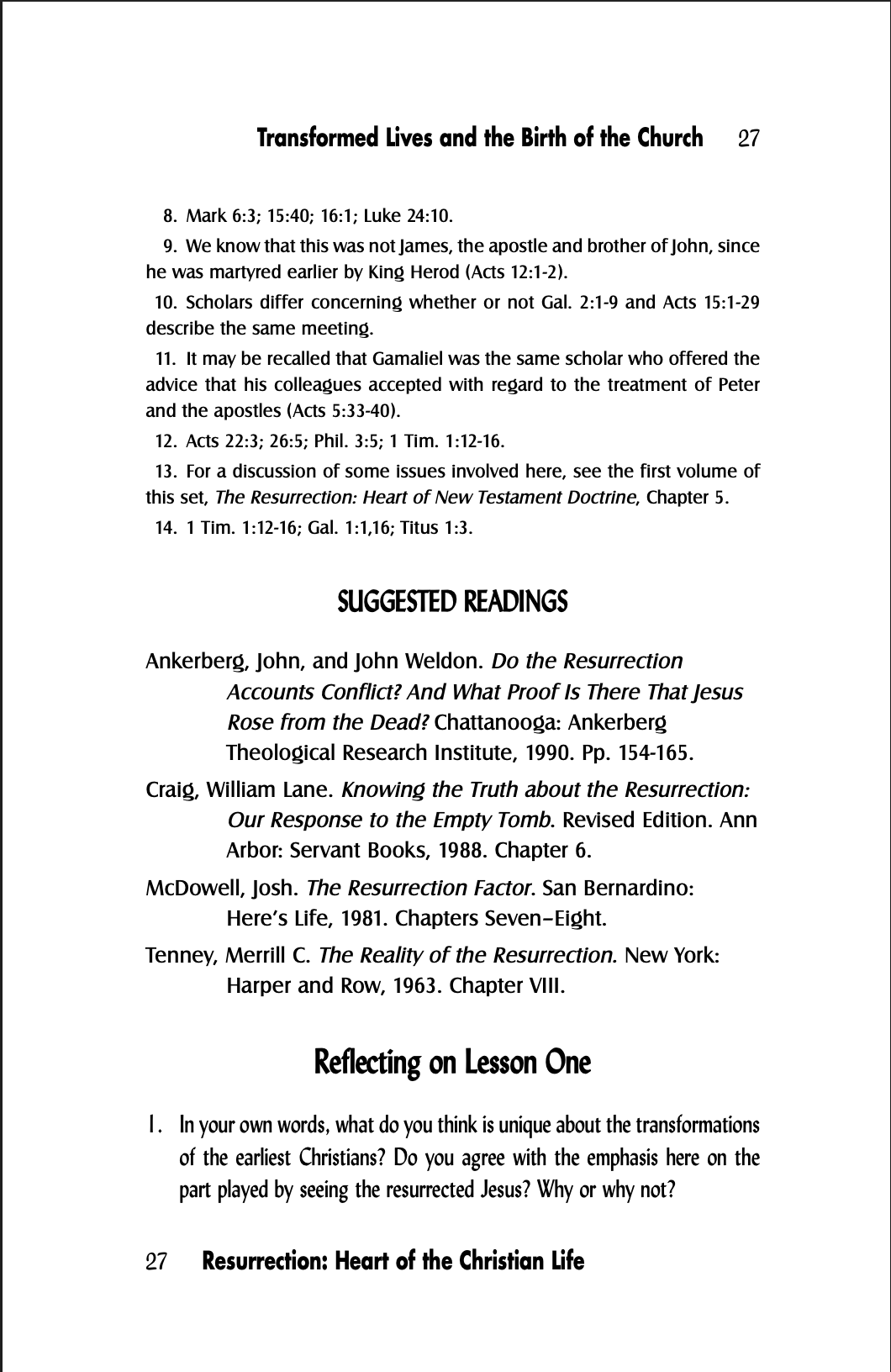 Resurrection Volume 2: Heart of the Christian Life