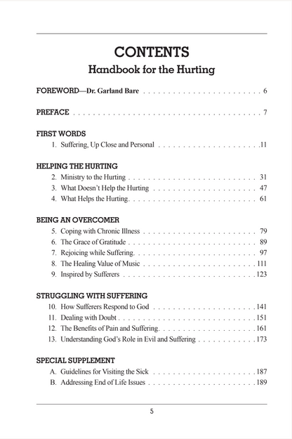 Handbook for the Hurting