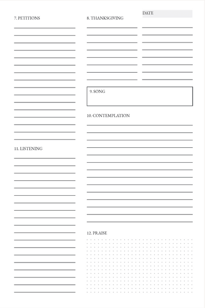 Teach me to Pray Spiral bound Journal
