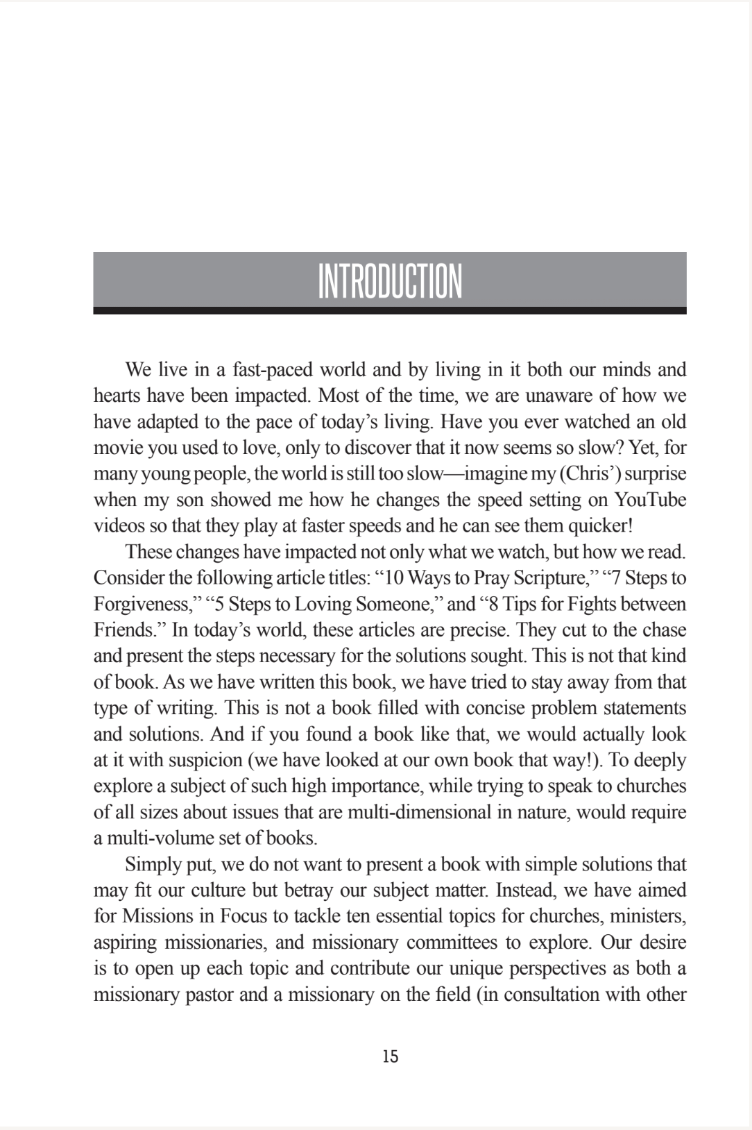Missions In Focus - 10 Essential Conversations for Effective Sending
