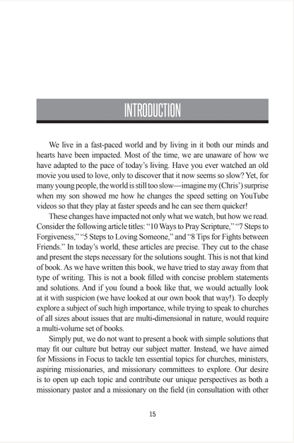 Missions In Focus - 10 Essential Conversations for Effective Sending