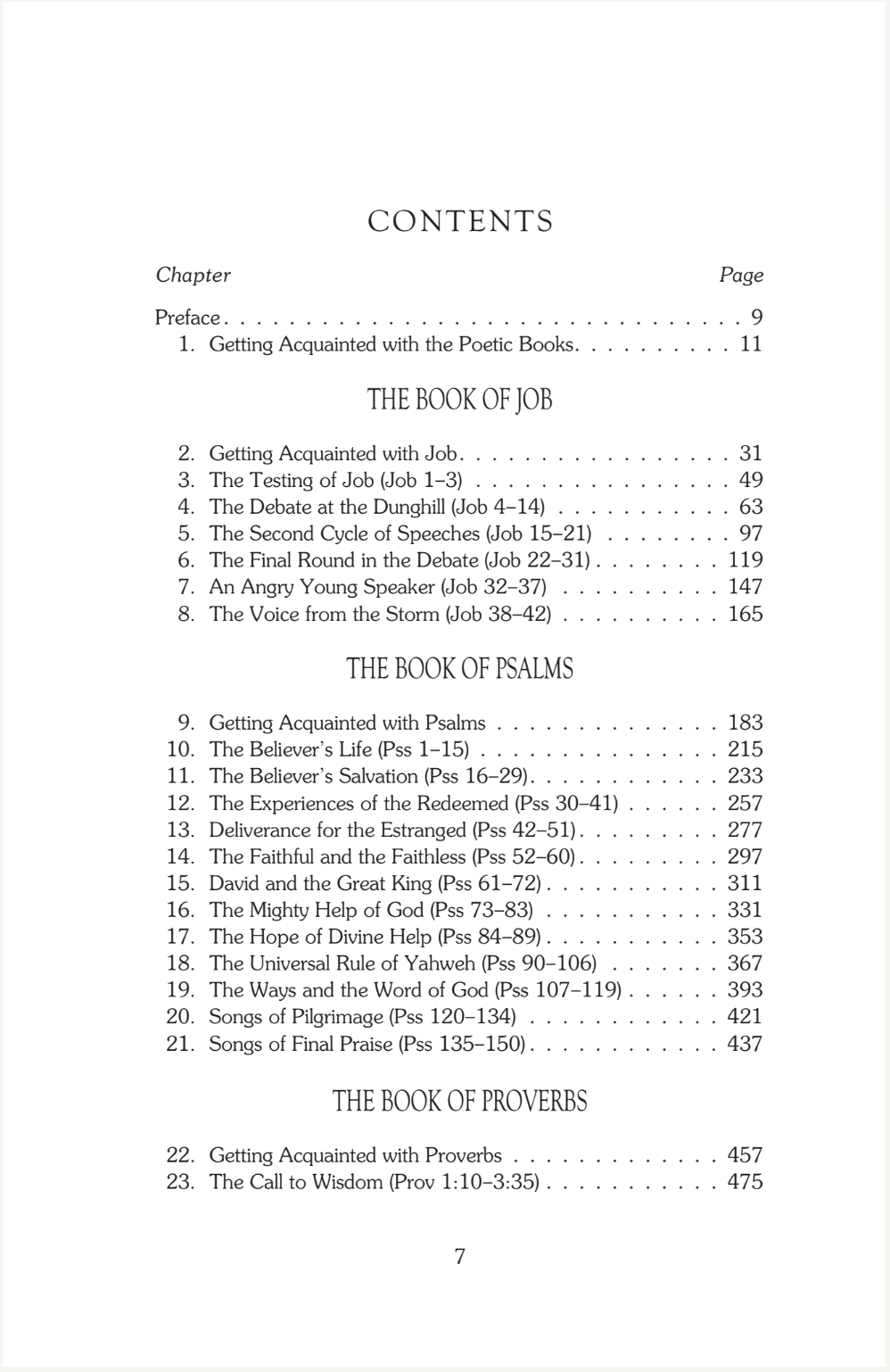 Old Testament Survey Series: Wisdom Literature & Psalms