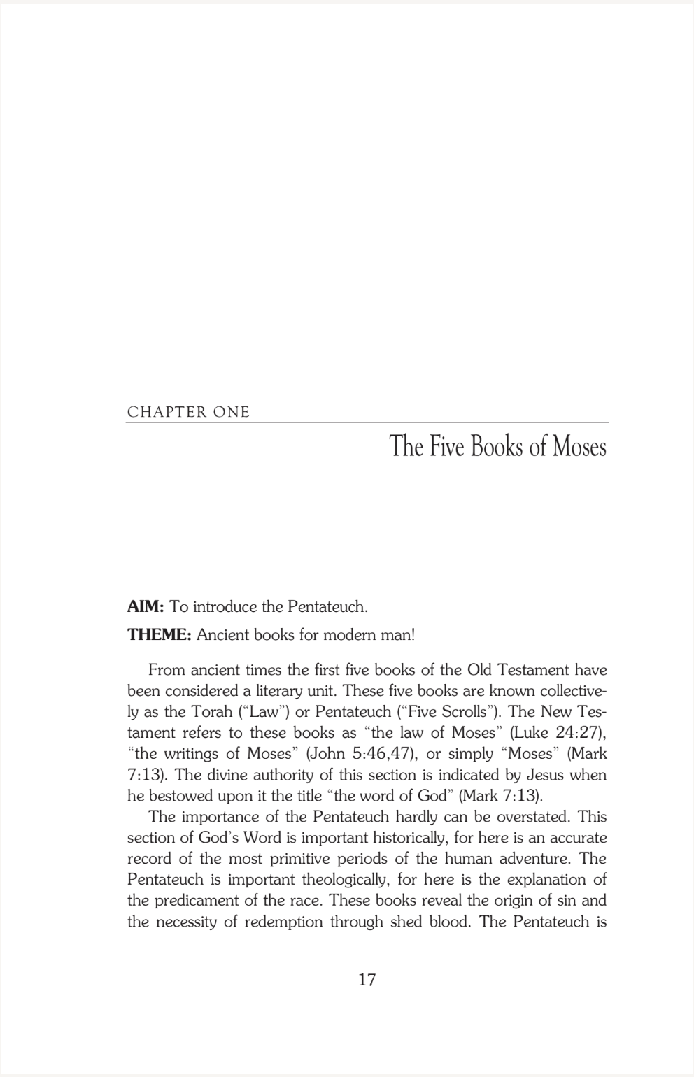 Old Testament Survey Series: The Pentateuch