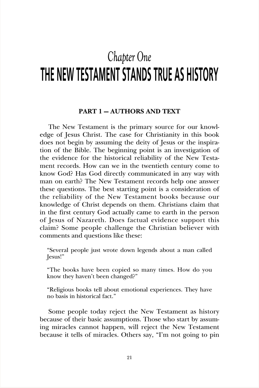 Christianity Stands True