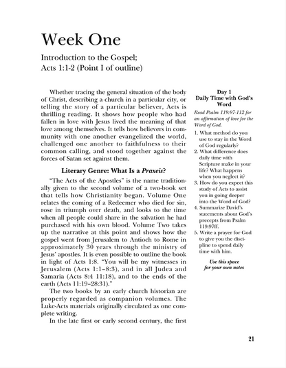 Falling in Love with Jesus' People: Studies in the Book of Acts