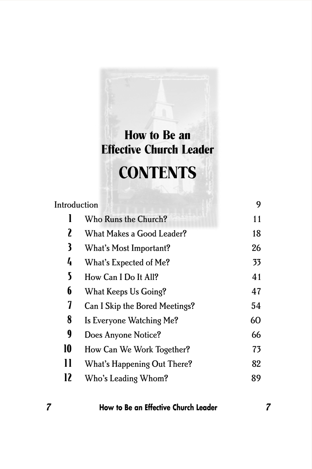How to Be an Effective Church Leader