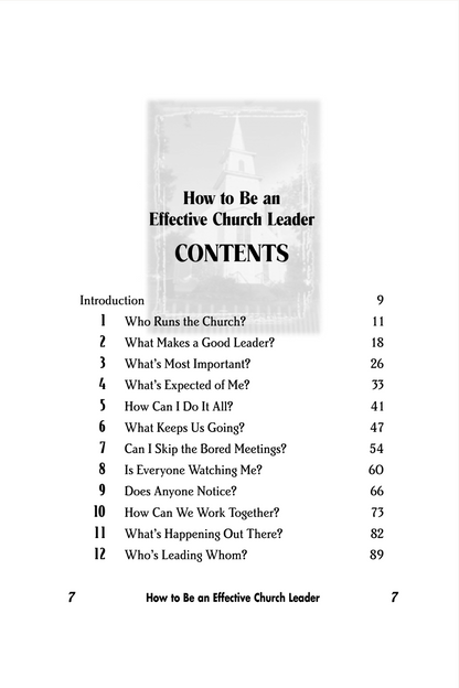 How to Be an Effective Church Leader