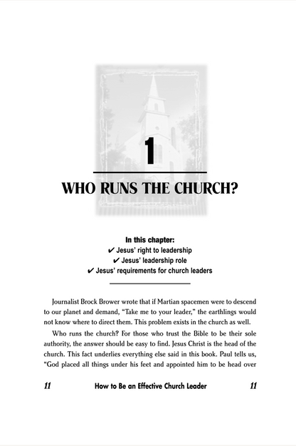 How to Be an Effective Church Leader