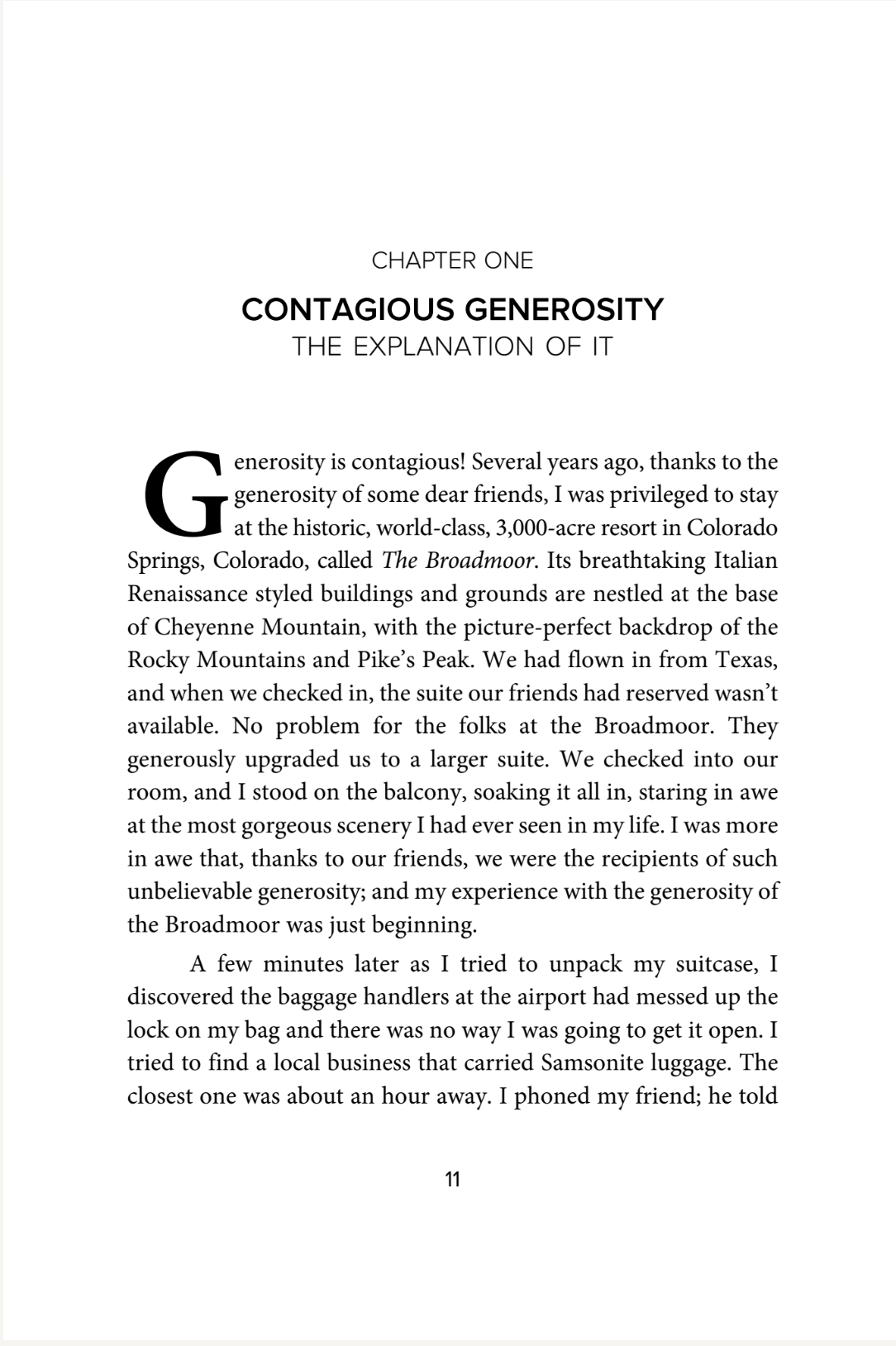 Contagious Generosity