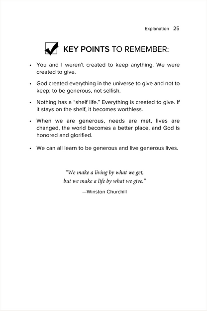 Contagious Generosity