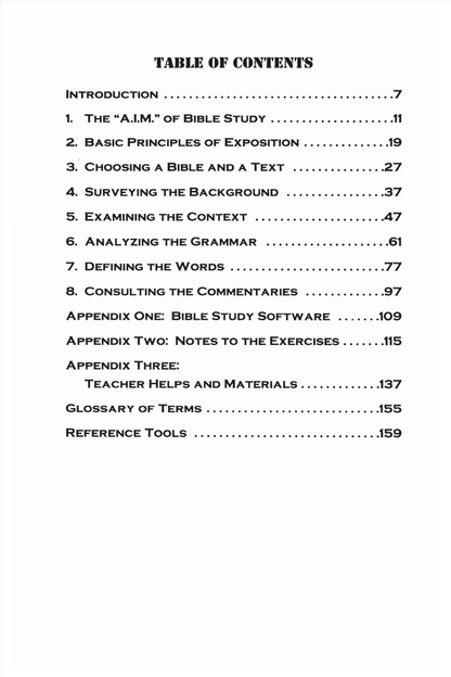 Building Blocks for Bible Study