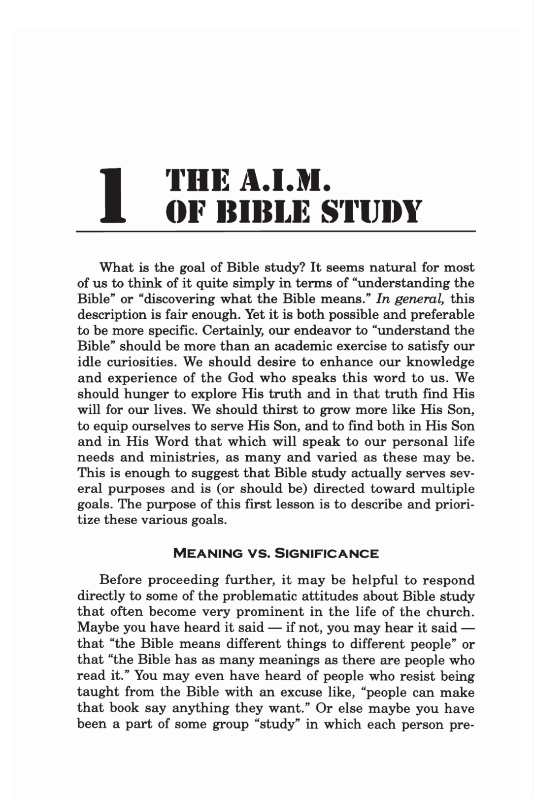 Building Blocks for Bible Study