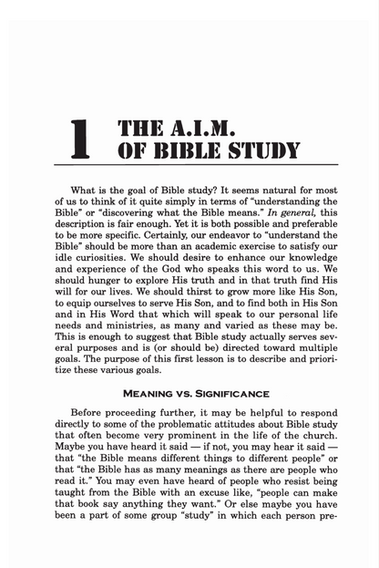 Building Blocks for Bible Study