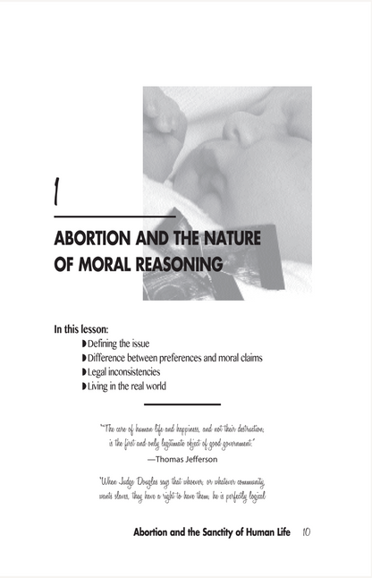 Abortion & The Sanctity Of Human Life