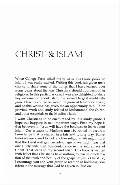 Christ and Islam: Understanding the Faith of the Muslims
