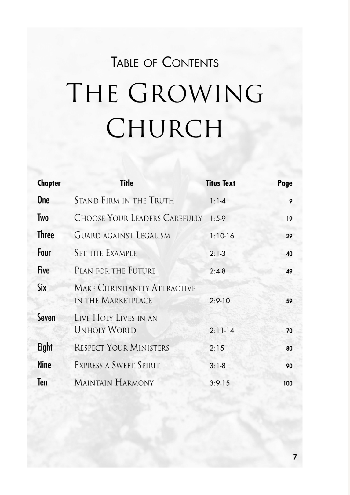 Titus: The Growing Church