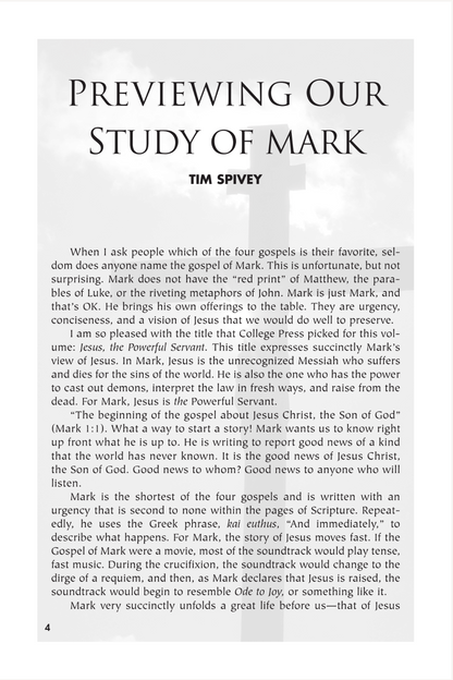 Mark: Jesus the Powerful Servant