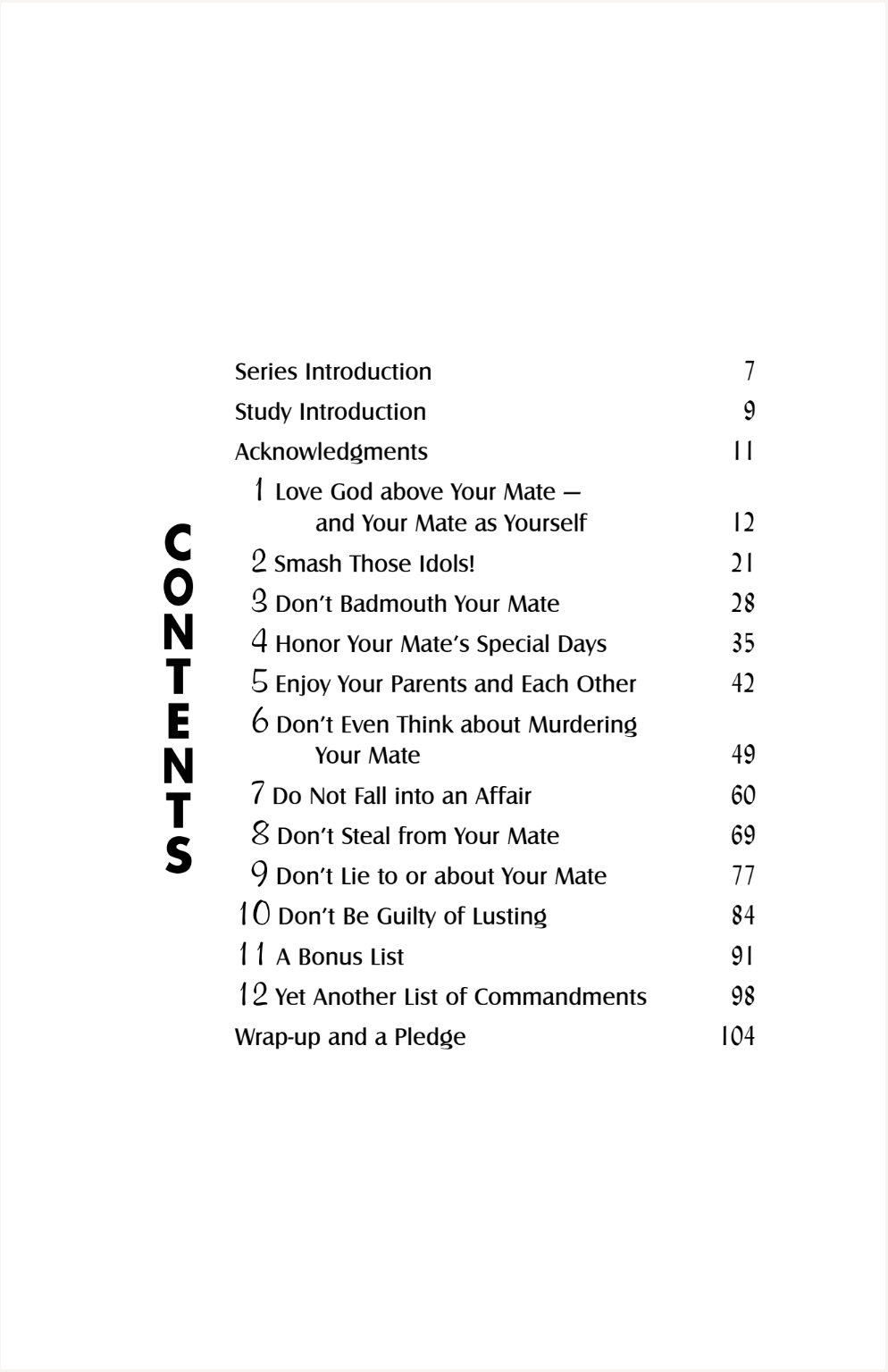 Ten Commandments For Couples