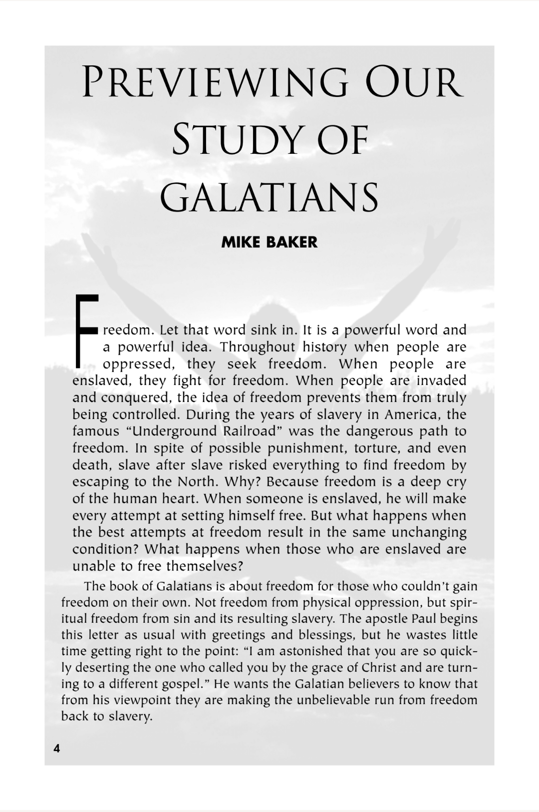 Galatians: Freedom in Christ