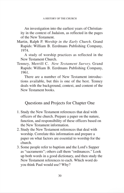 A History of the Church